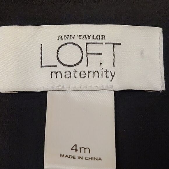 Loft Black Maternity Dress Size 4 - Picture 7 of 8